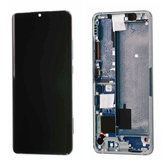 Écran Xiaomi Mi Note 10 / Mi Note 10 Pro / 10 lite Blanc + Châssis Origine