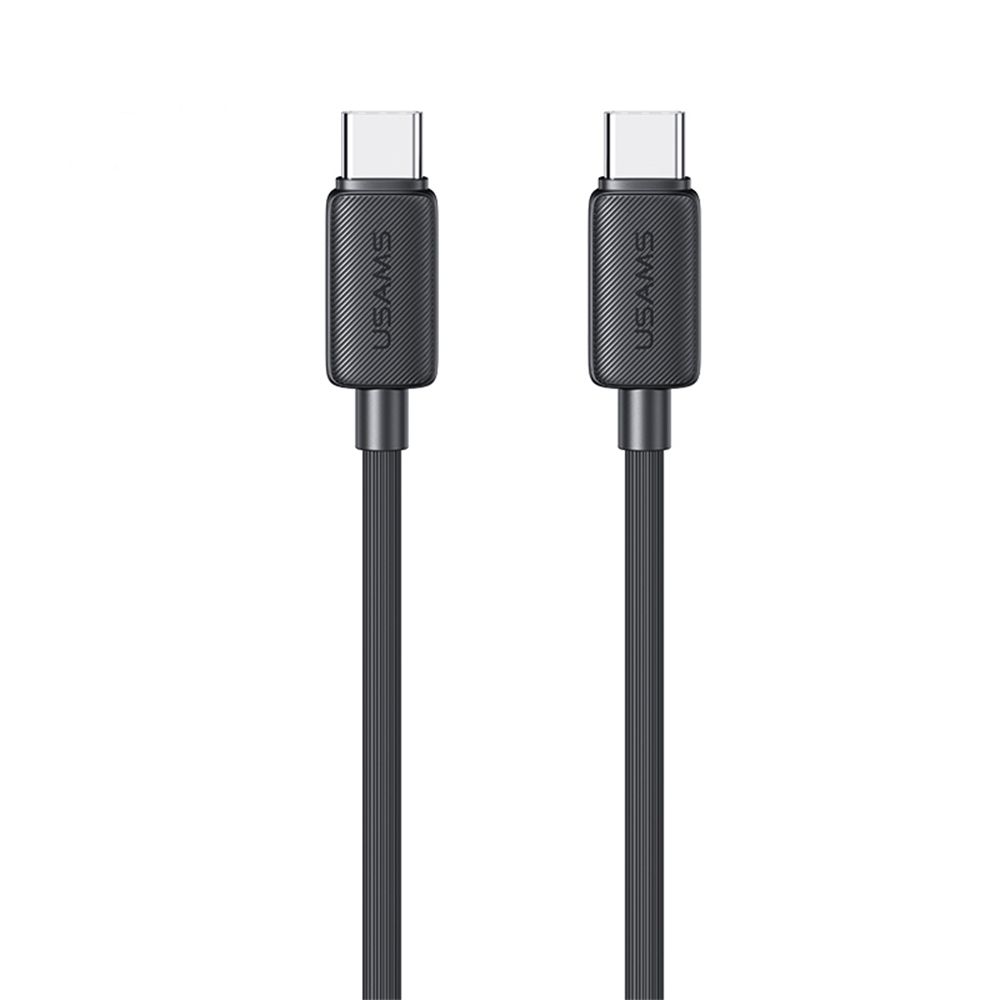 Câble avec motif USB Type-C vers USB Type-C 60W (2m) Usams US-SJ696 / KY Series Noir