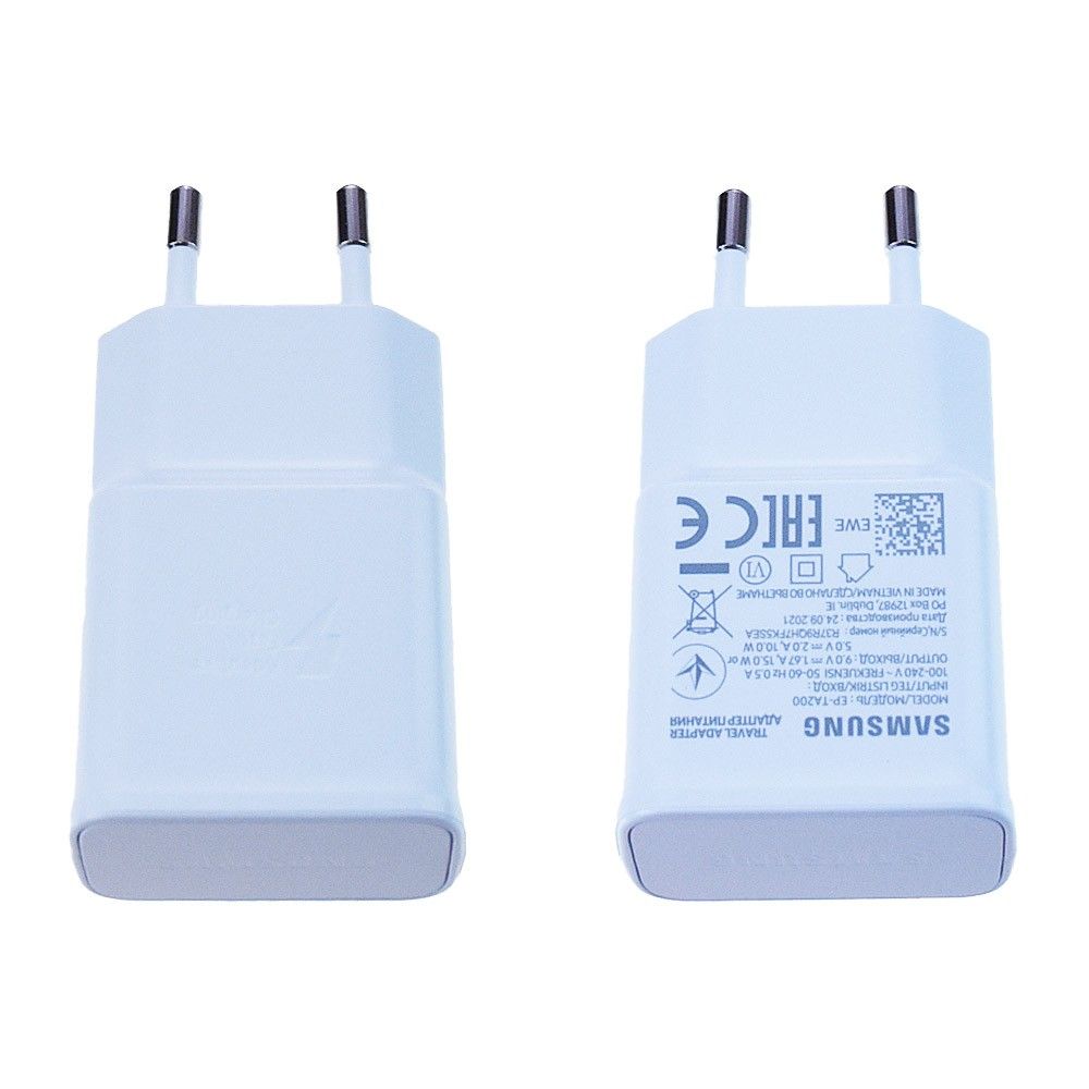Chargeur Samsung Galaxy USB ultra-rapide (15W) EP-TA200 Blanc Origine