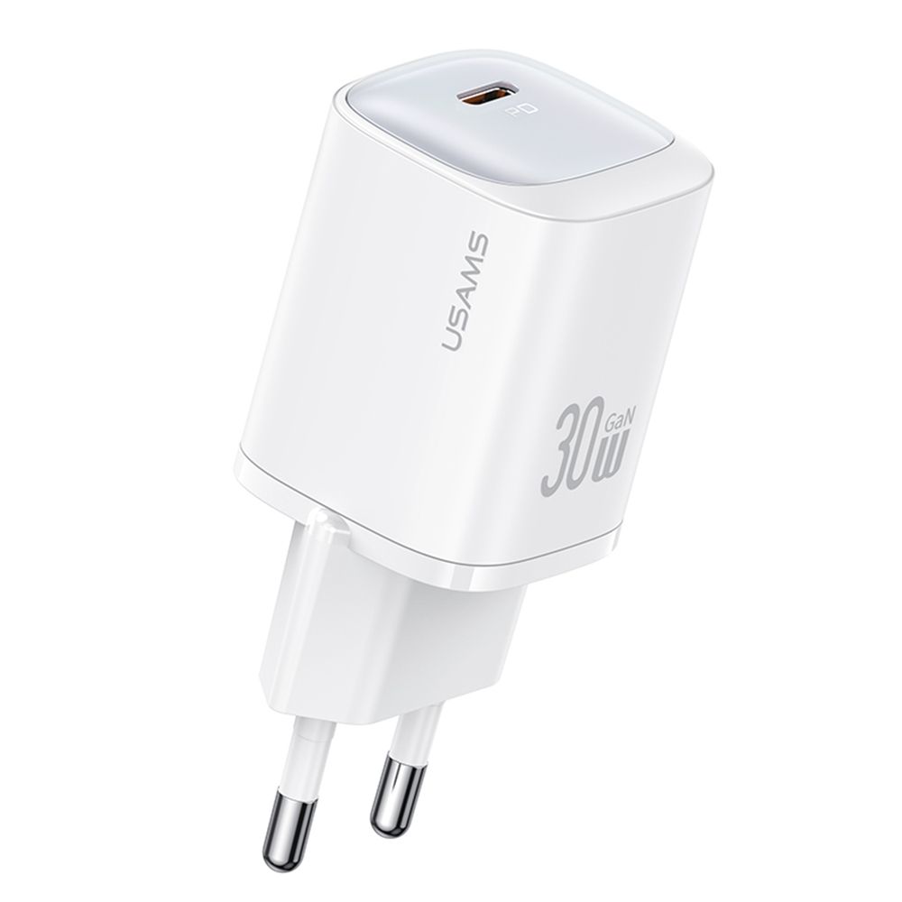 Mini Chargeur rapide USB-C PD 1C GaN (30W) Usams HC Series / CC251 Blanc