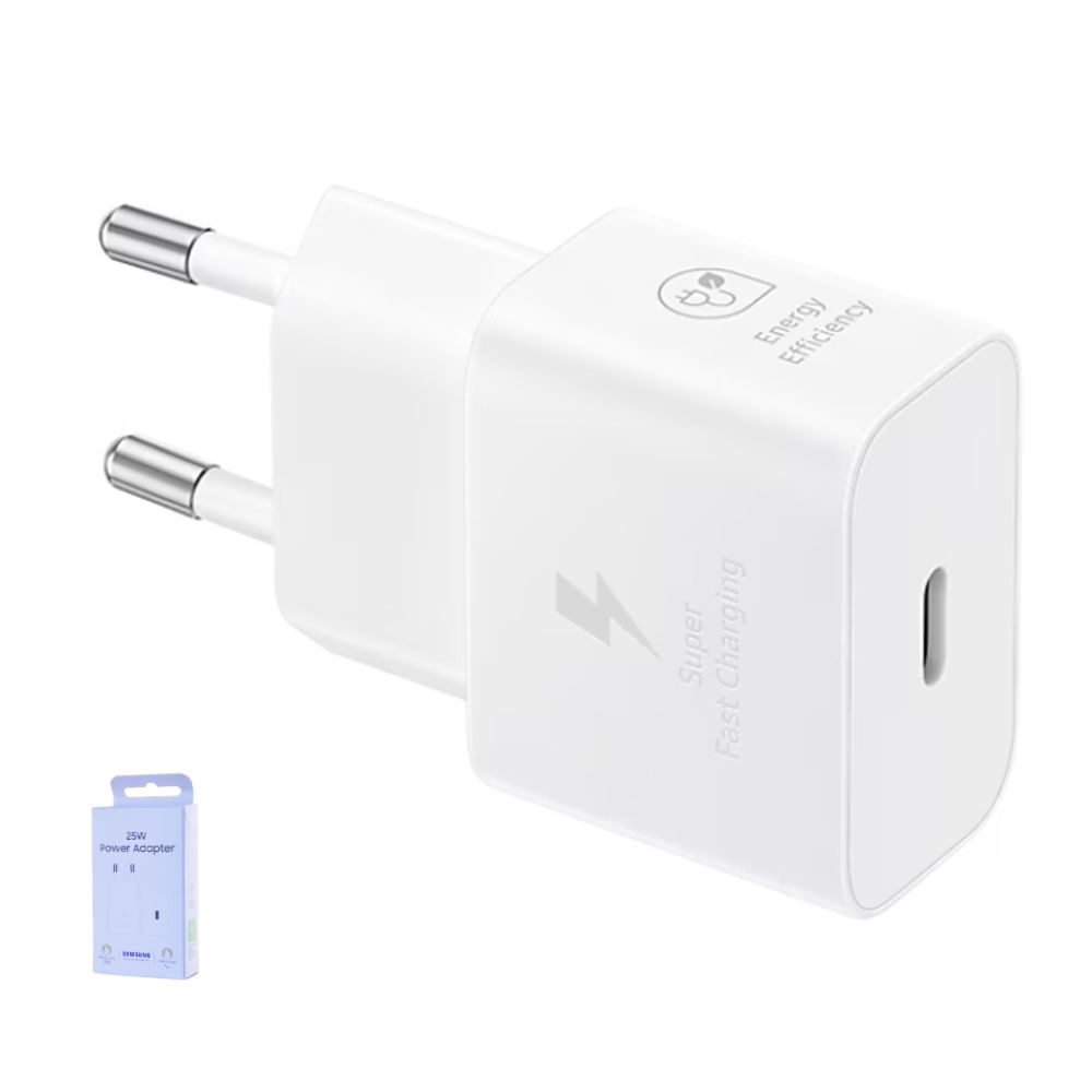Chargeur Samsung Galaxy USB-C Ultra Rapide (25W) EP-T2510 Blanc Origine