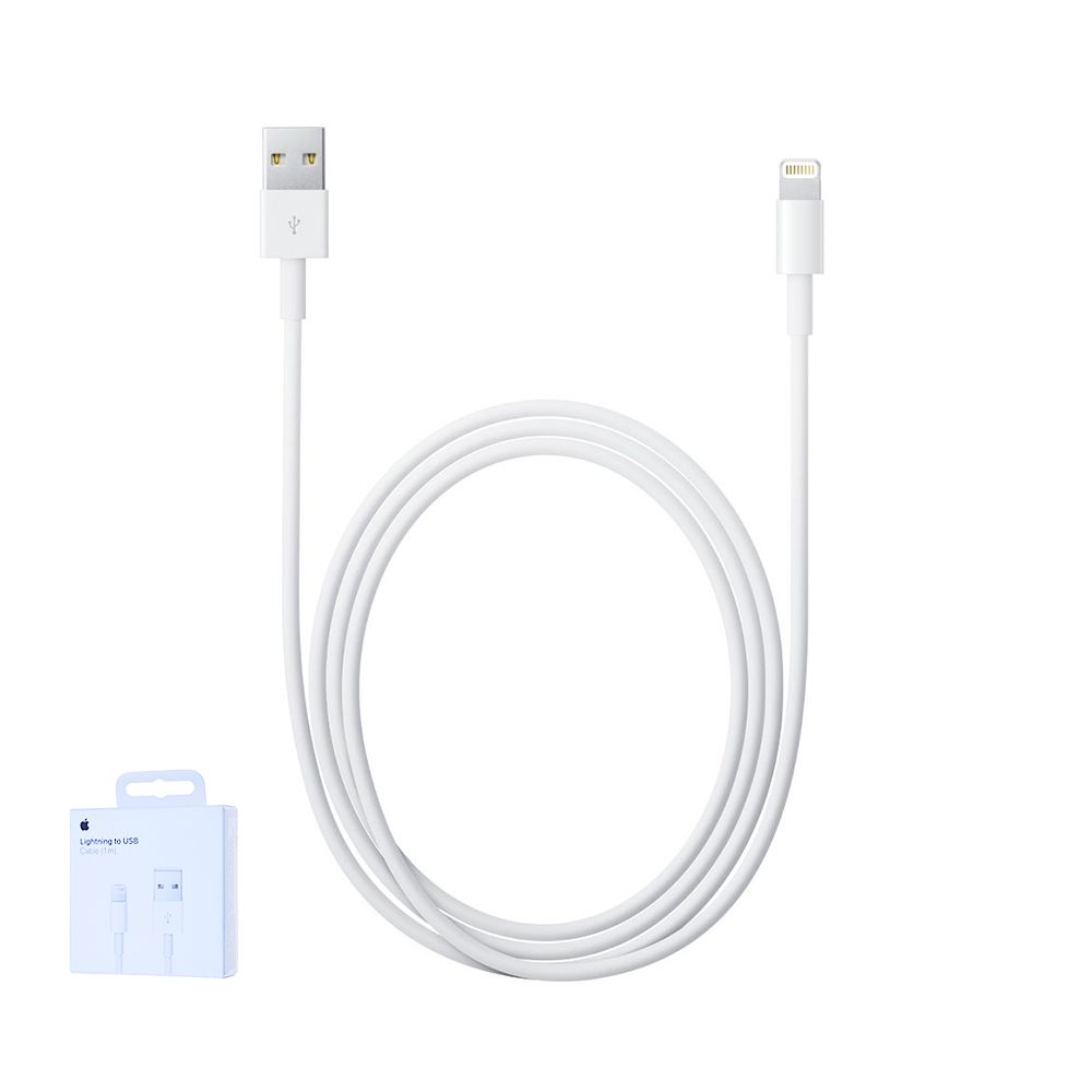 Câble Apple Lightning vers USB (1m) A1480 18W 2A MUQW3ZM/A Blanc Origine