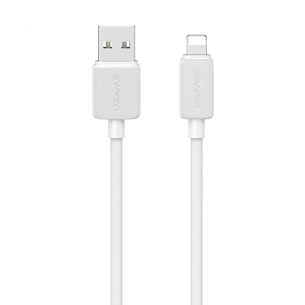Câble USB vers lightning pour iPhone 2.4A (1m) Usams US-SJ689 KY Series Blanc