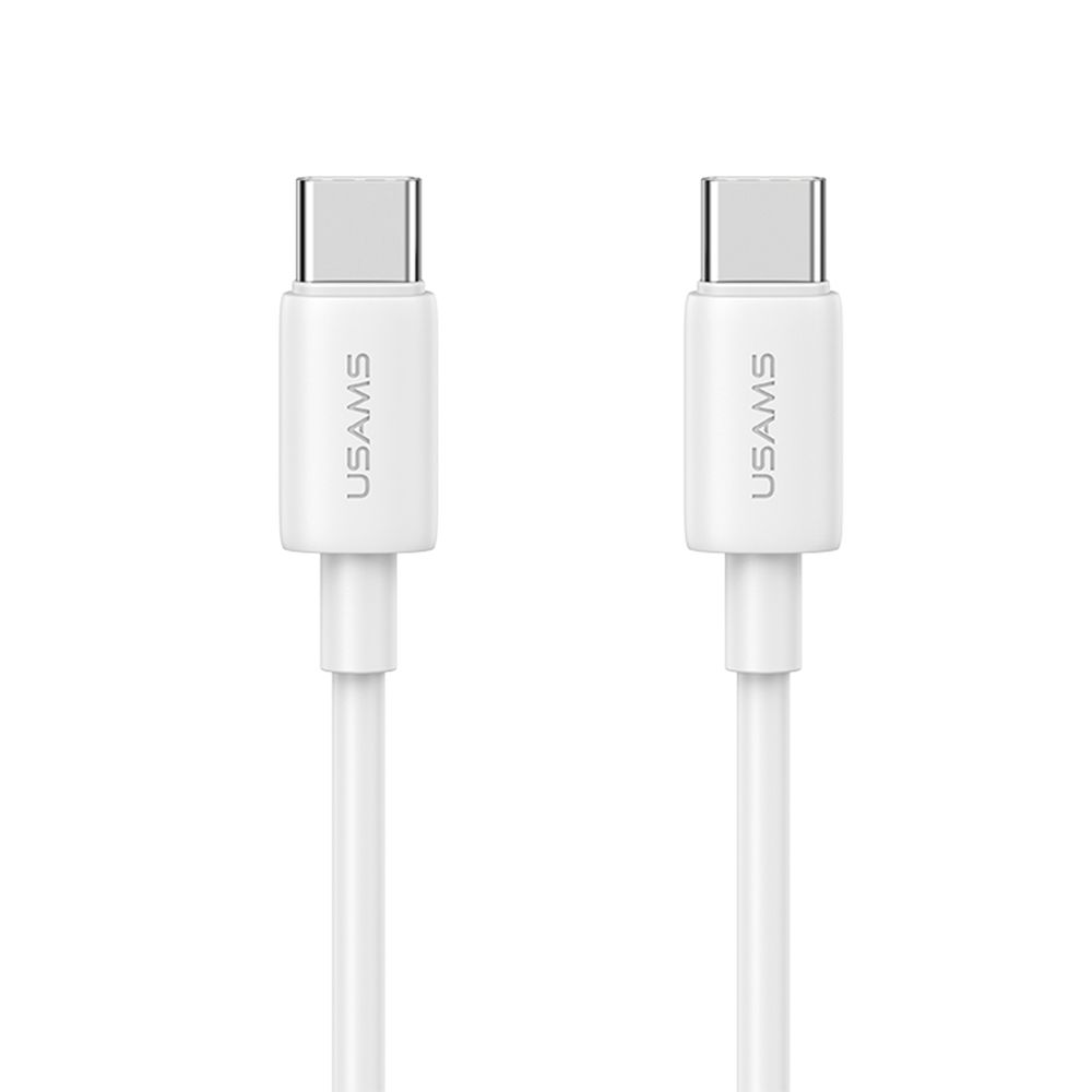 Câble USB Type-C vers USB Type-C 60W PD Charge rapide (1m) Usams SJ711 YD Series Blanc