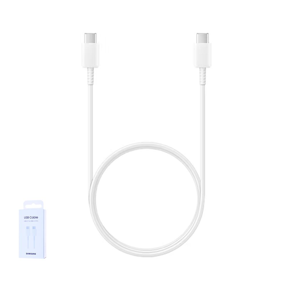 Câble Samsung Galaxy USB-C vers USB-C (1m) 25W 3A EP-DA705BWEGWW Blanc Origine
