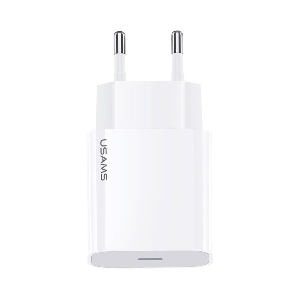 Chargeur Rapide PD USB-C (20W) Usams CC118 Blanc