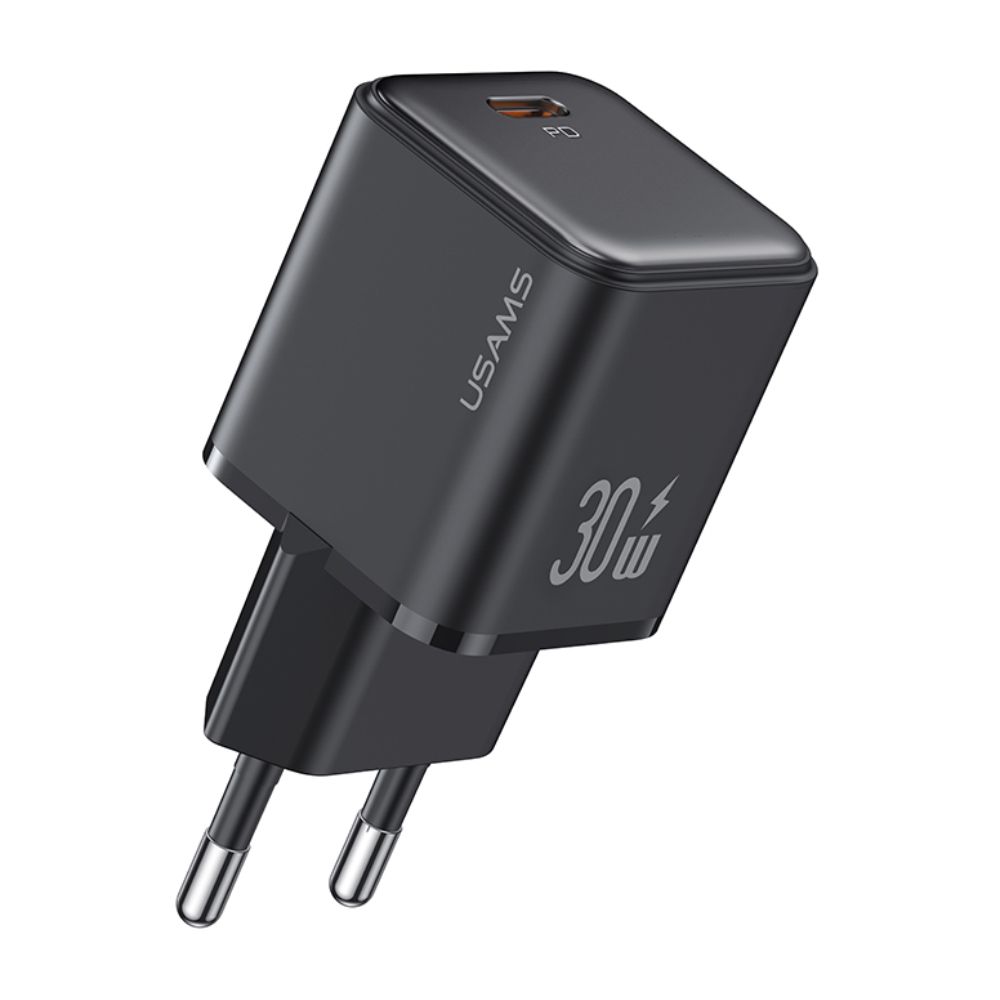 Mini Chargeur Rapide PD USB-C (30W) séries X-ron Usams US-CC186 Noir