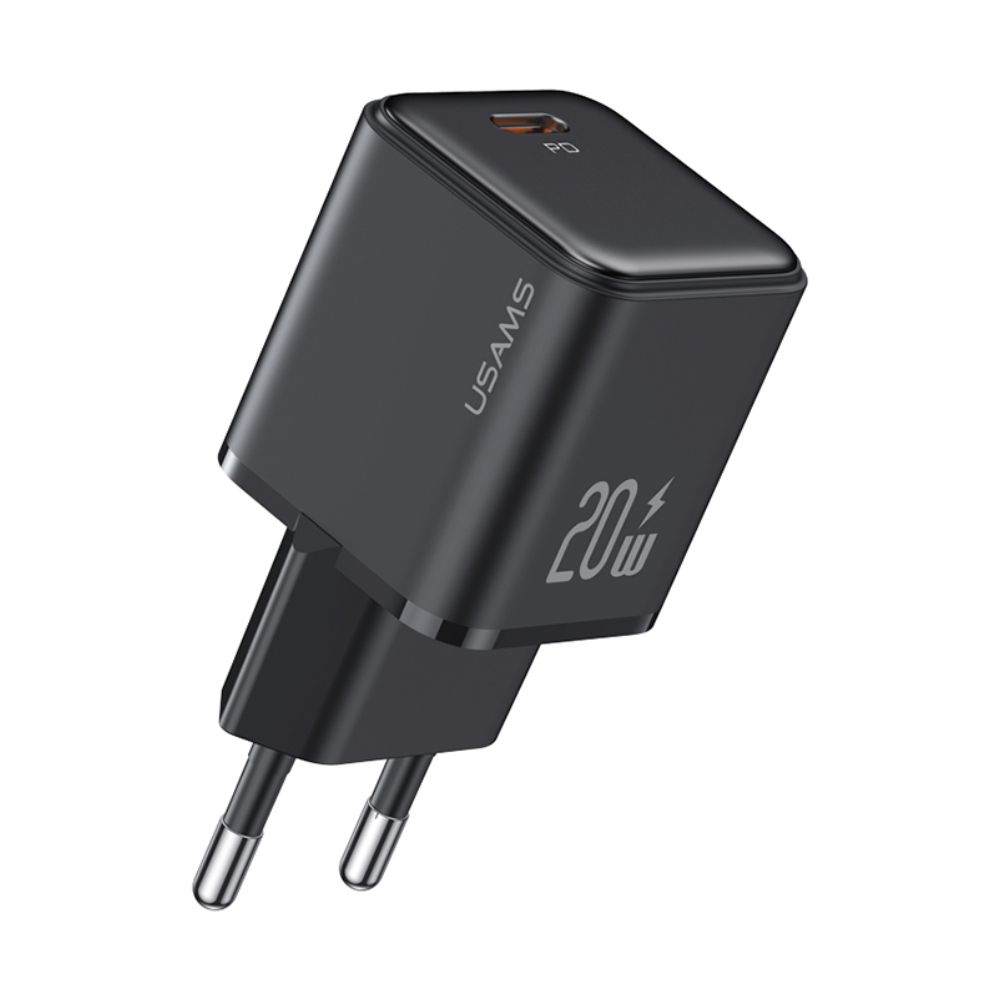 Mini Chargeur rapide USB-C PD 3.0 (20W) Usams X-ron Series / US-CC183 Noir