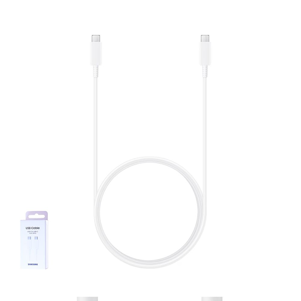 Câble Samsung Galaxy USB Type-C vers USB Type-C (1.8m) 100W 5A EP-DX510JWEGEU Blanc Origine
