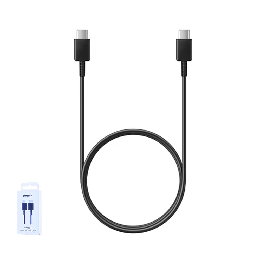 Câble Samsung Galaxy USB-C vers USB-C (1m) 25W 3A EP-DA705BBEGWW Noir Origine