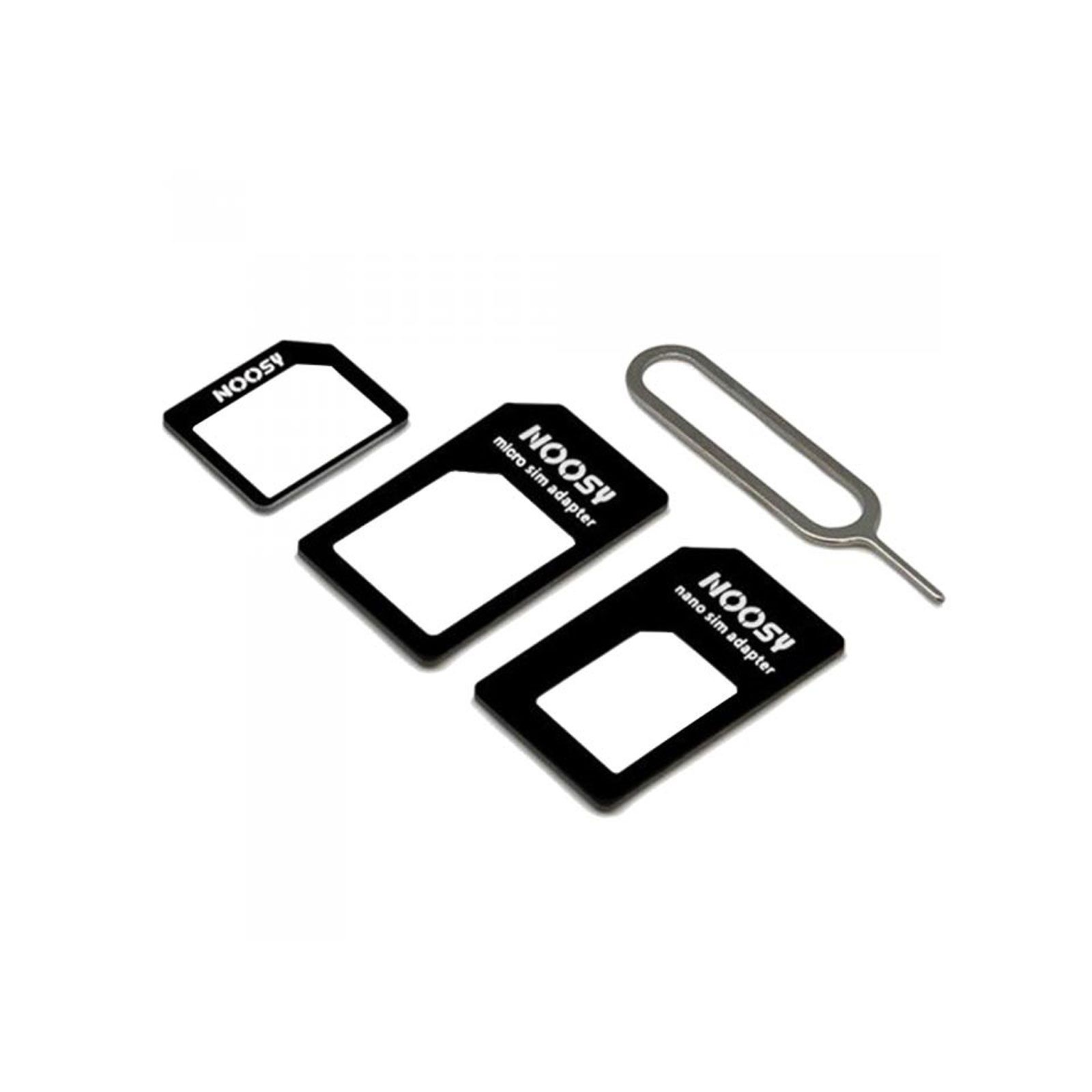 Pack Adaptateurs (Nano SIM / Micro SIM / SIM) NOOSY Noir