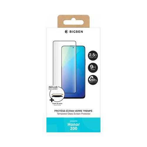 Verre trempé intégral + cadre de pose Honor 200 BIGBEN