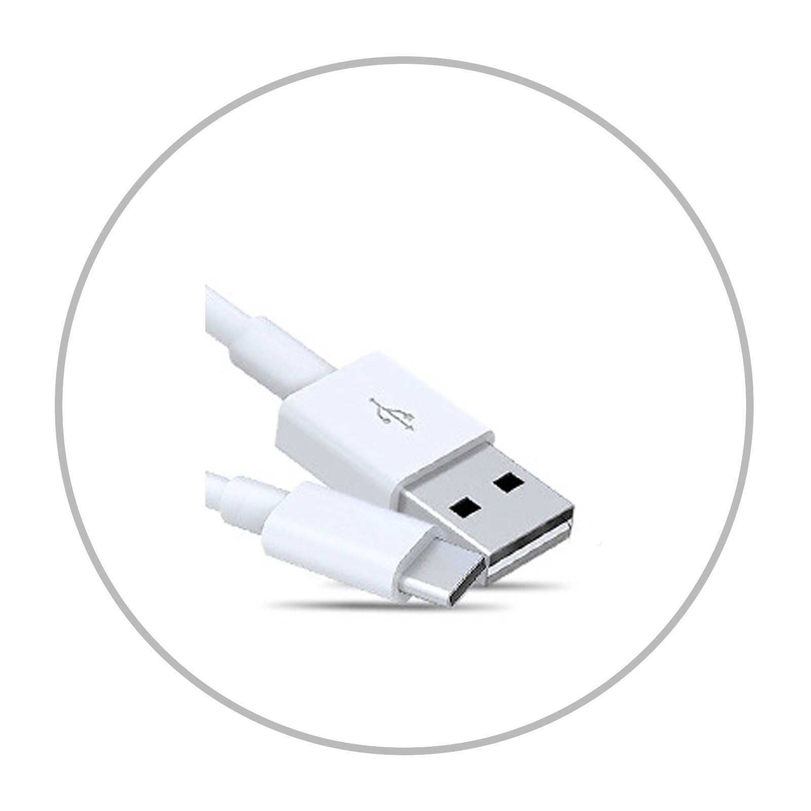 Câble Samsung USB / USB-C 1.5M Blanc Origine (Fast Charge) (EP-DW700CWE)