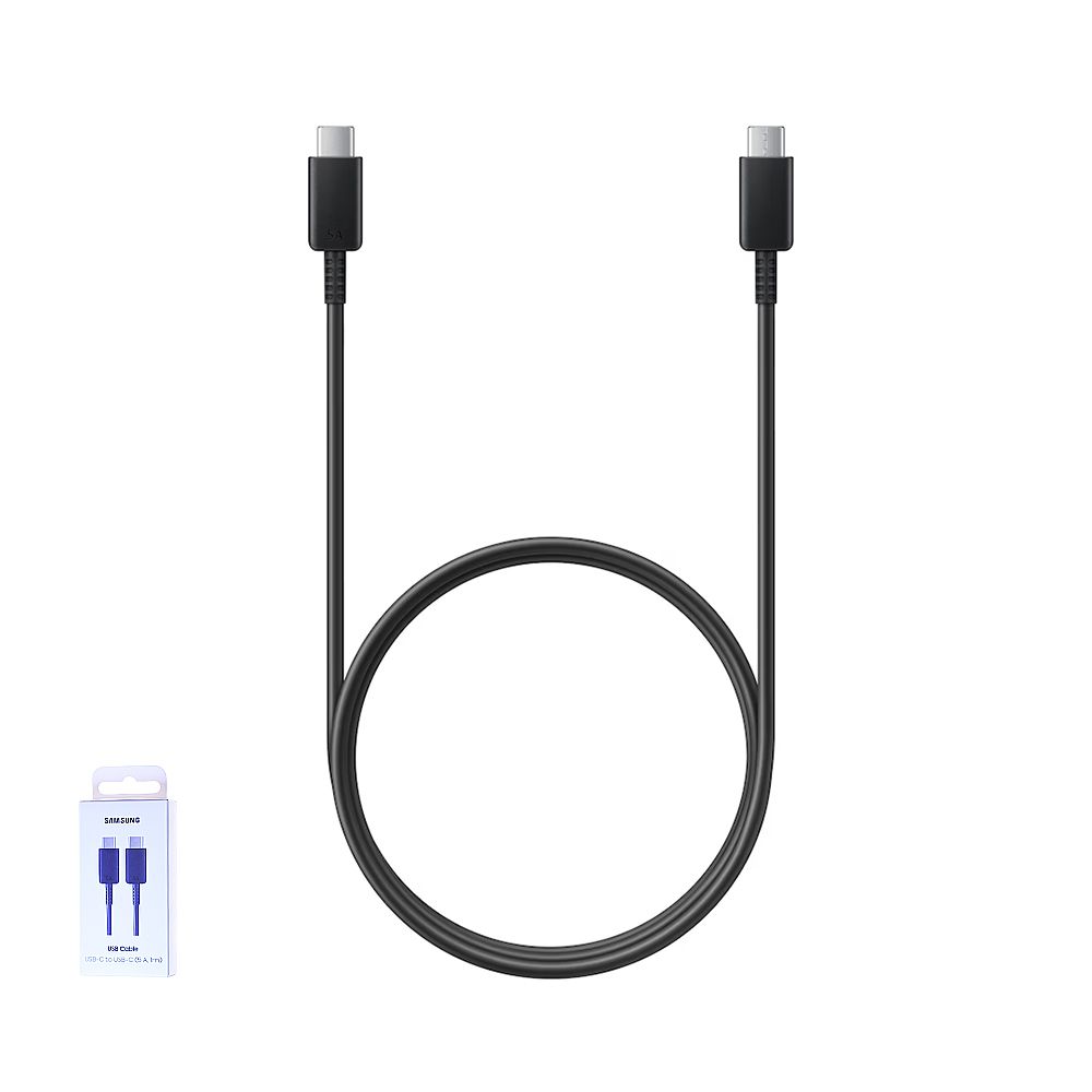 Câble Samsung Galaxy USB Type-C vers USB Type-C (1m) 100W 5A EP-DN975BBEGWW Noir Origine