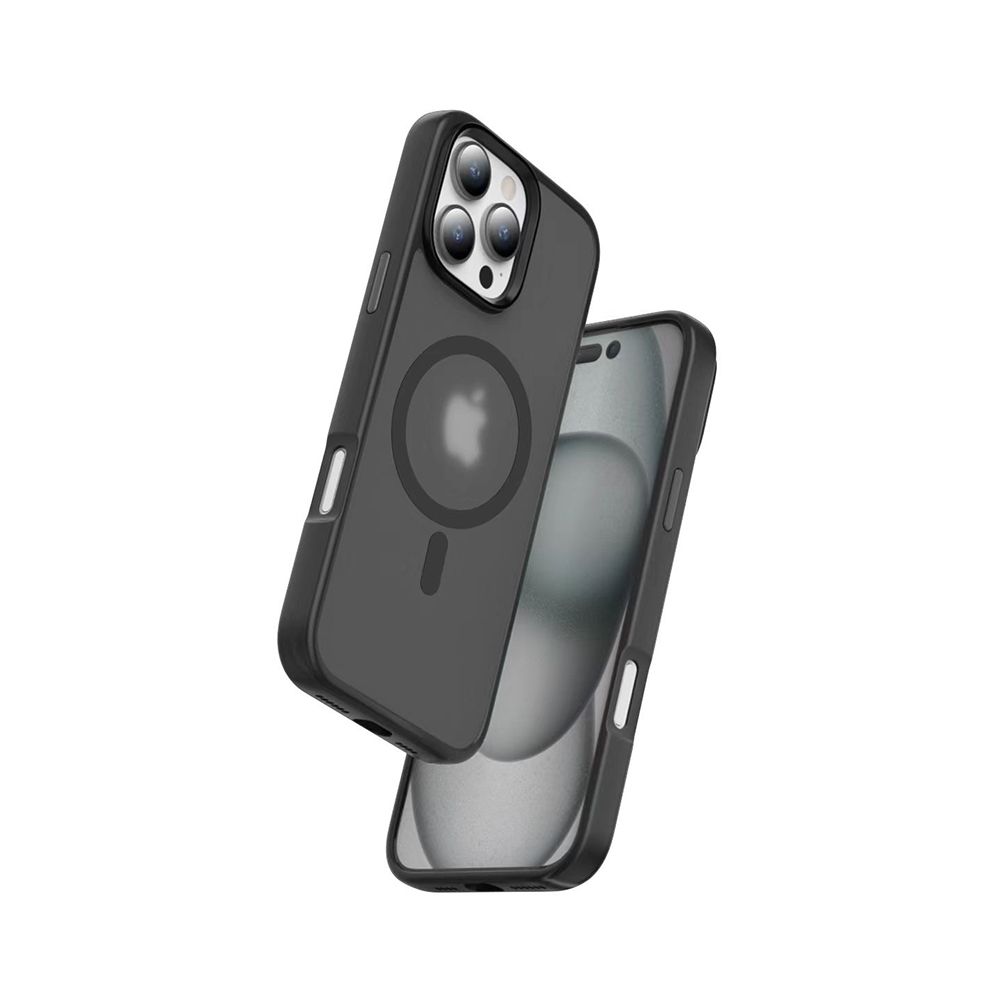 Coque PROTECT pour iPhone 16 Magnétique Compatible MagSafe Noir