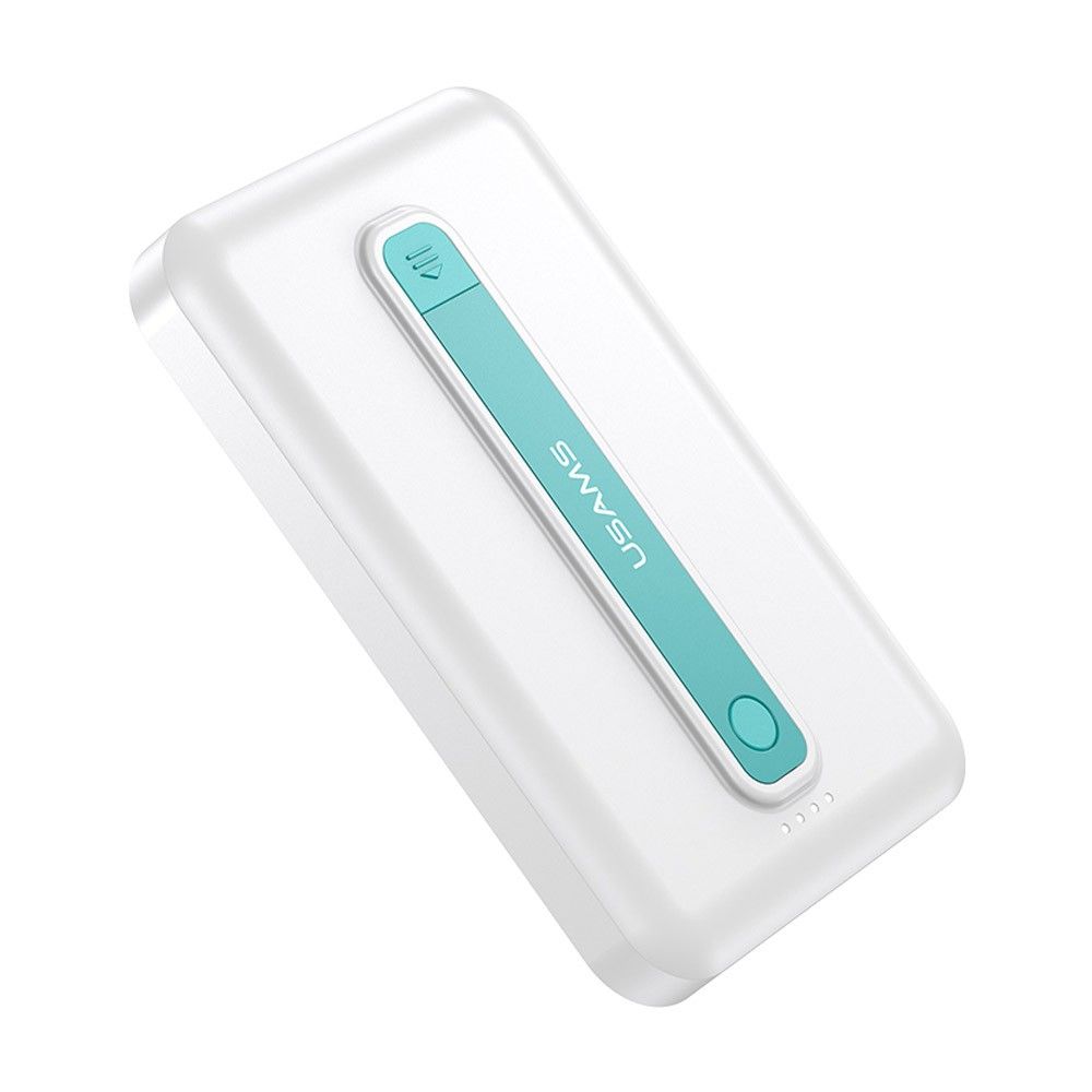 Power Bank Batterie externe (10000 mAh) Magnétique sans-fil Charge Rapide Usams (CD173) Blanc