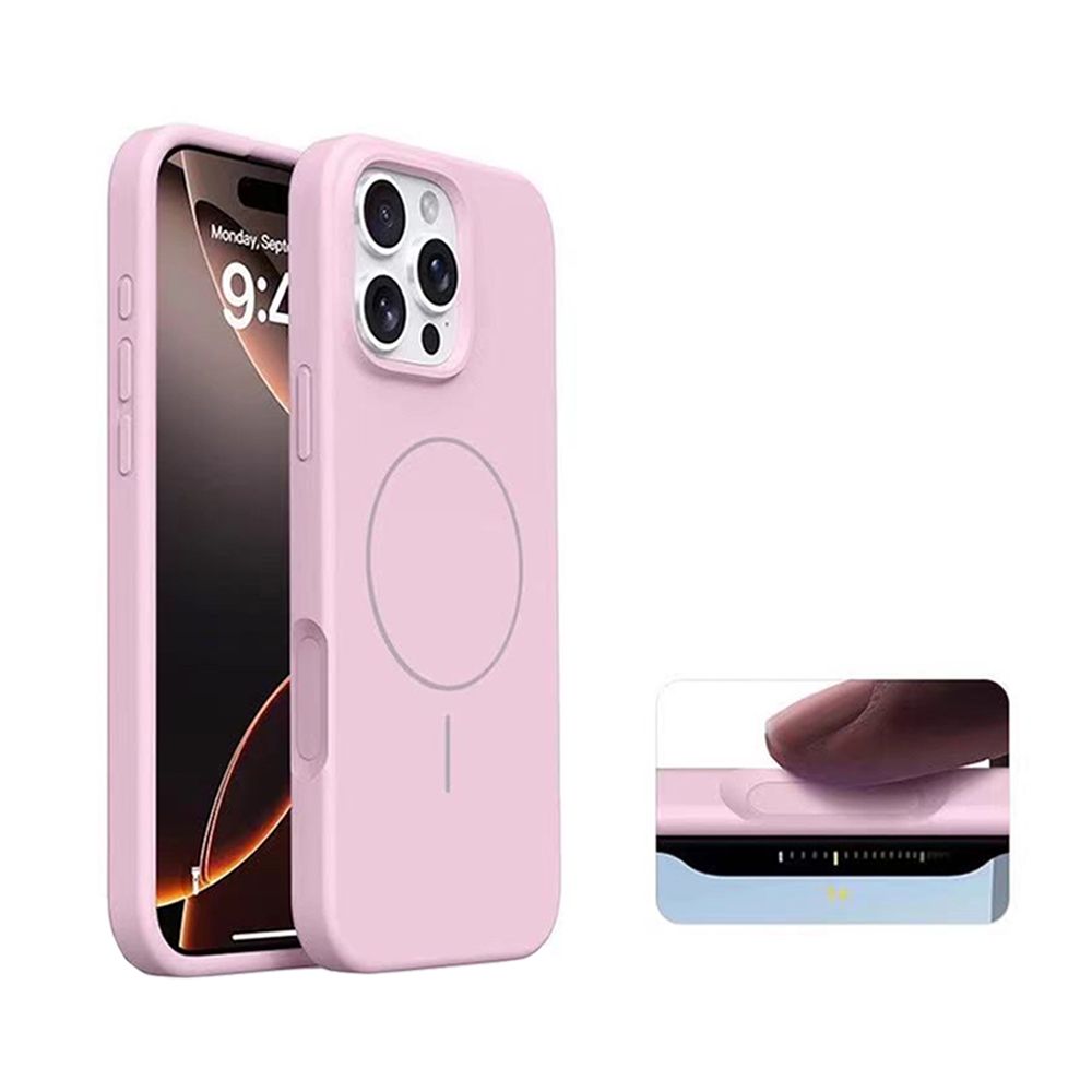 Coque en silicone SMOOTH pour iPhone 17 Compatible MagSafe Violet