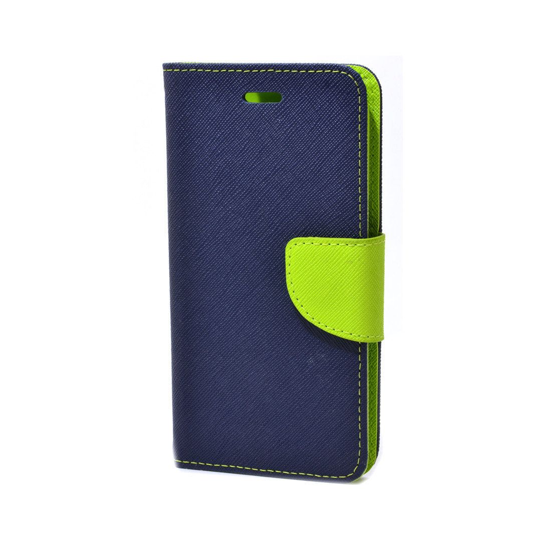 Housse Grainé Mercury LG K10 (K420N) Bleu Jean / Vert Citron