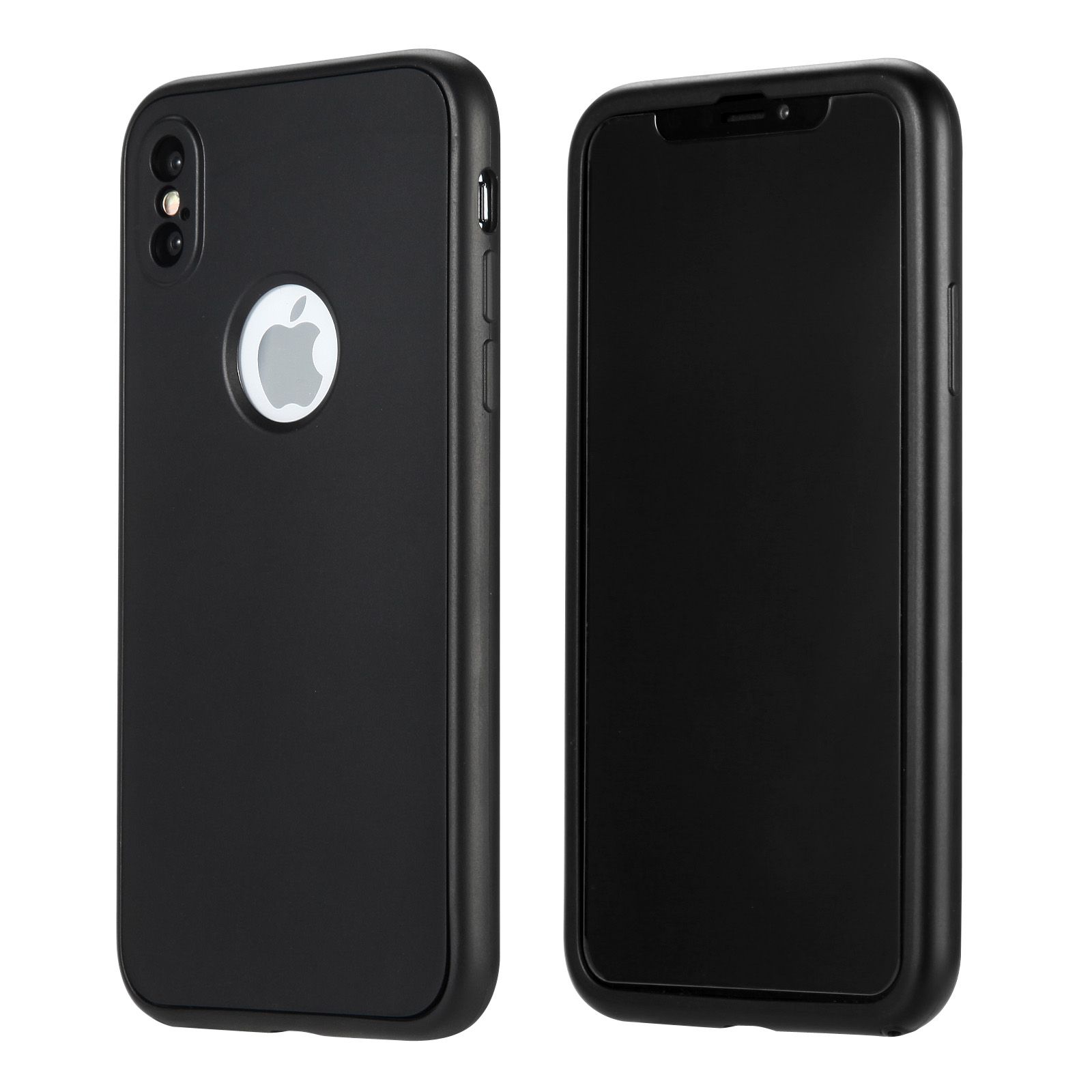 Coque Intégrale 360 (Verre trempé) iPhone X / XS Noir