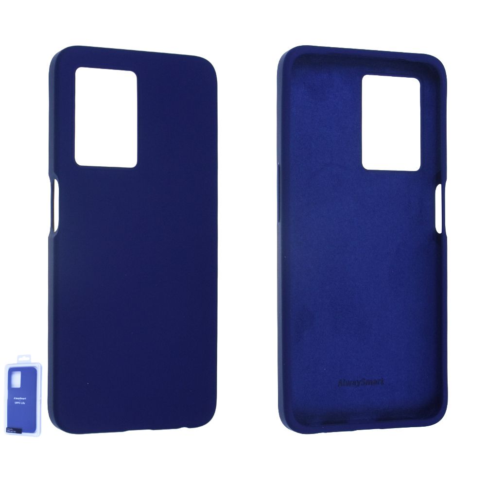 Coque Oppo semi-rigide A77 5G DFO007 Bleu Origine