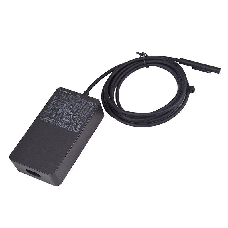 Chargeur (44W) Microsoft Surface Pro 5 / 6 / 7 Noir