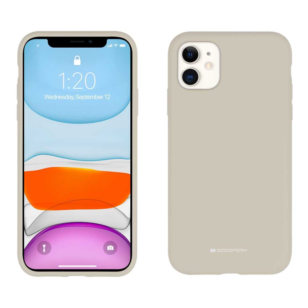 Coque iPhone 11 Pro Max Silicone Case Goospery MERCURY Gris stone