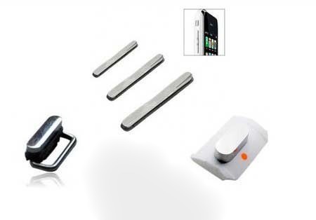 Kit Bouton Power / Volume / Vibreur iPhone 3GS Blanc