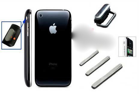Kit Bouton Power / Volume / Vibreur iPhone 3GS Noir