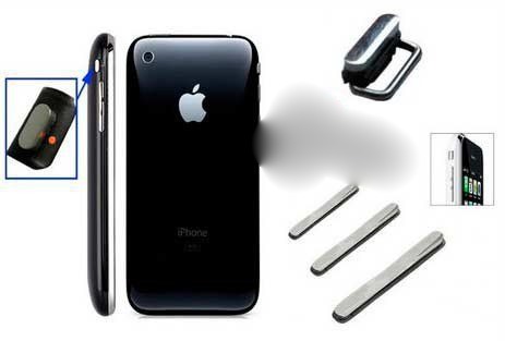 APPLE iPhone 3G Noir Kit boutons volume + power + vibreur