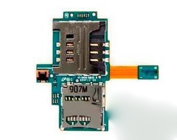Nappe flex lecteur SIM carte mémoire Samsung galaxy S i9000