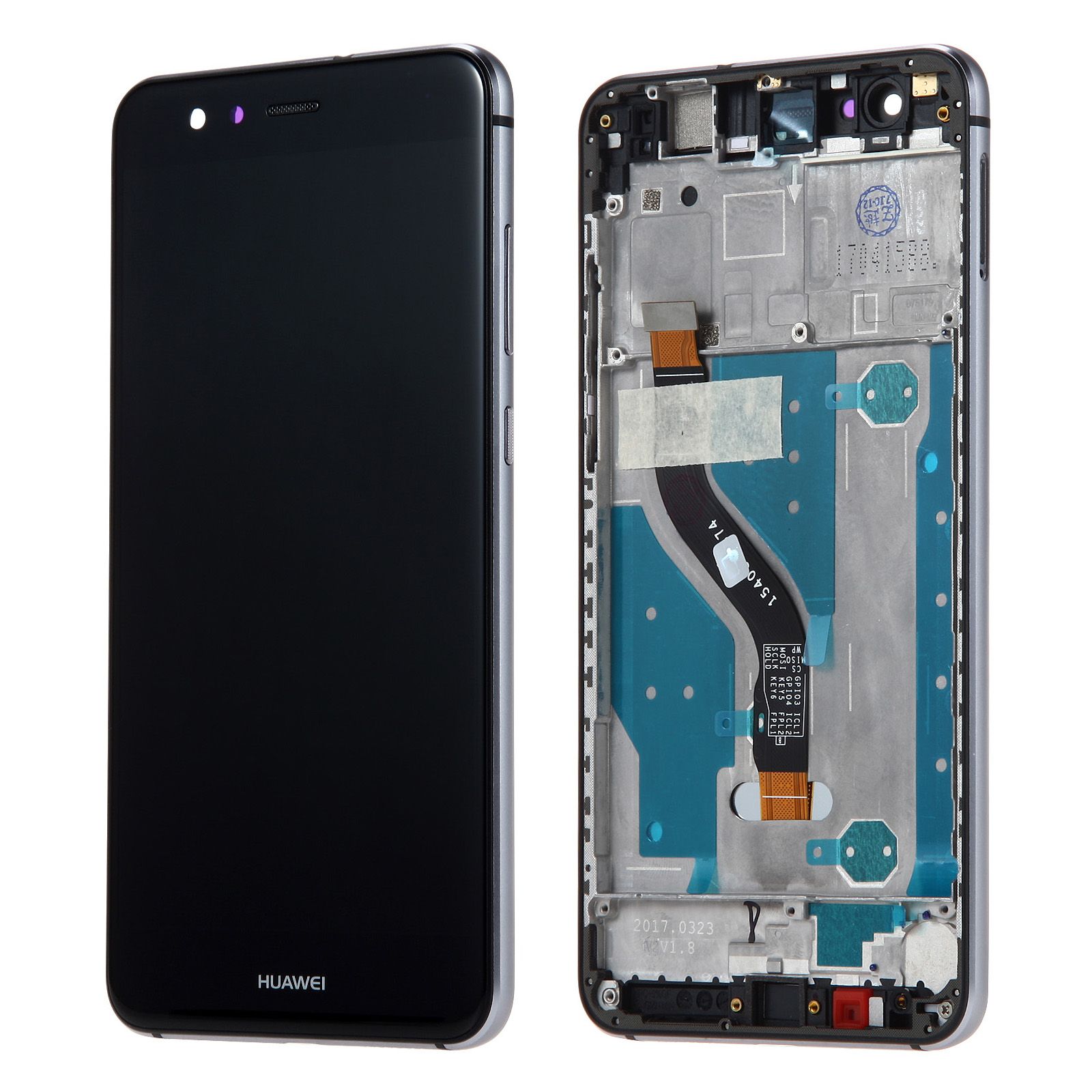 Écran Huawei P10 Lite Noir + Châssis Reconditionné (PIEC)