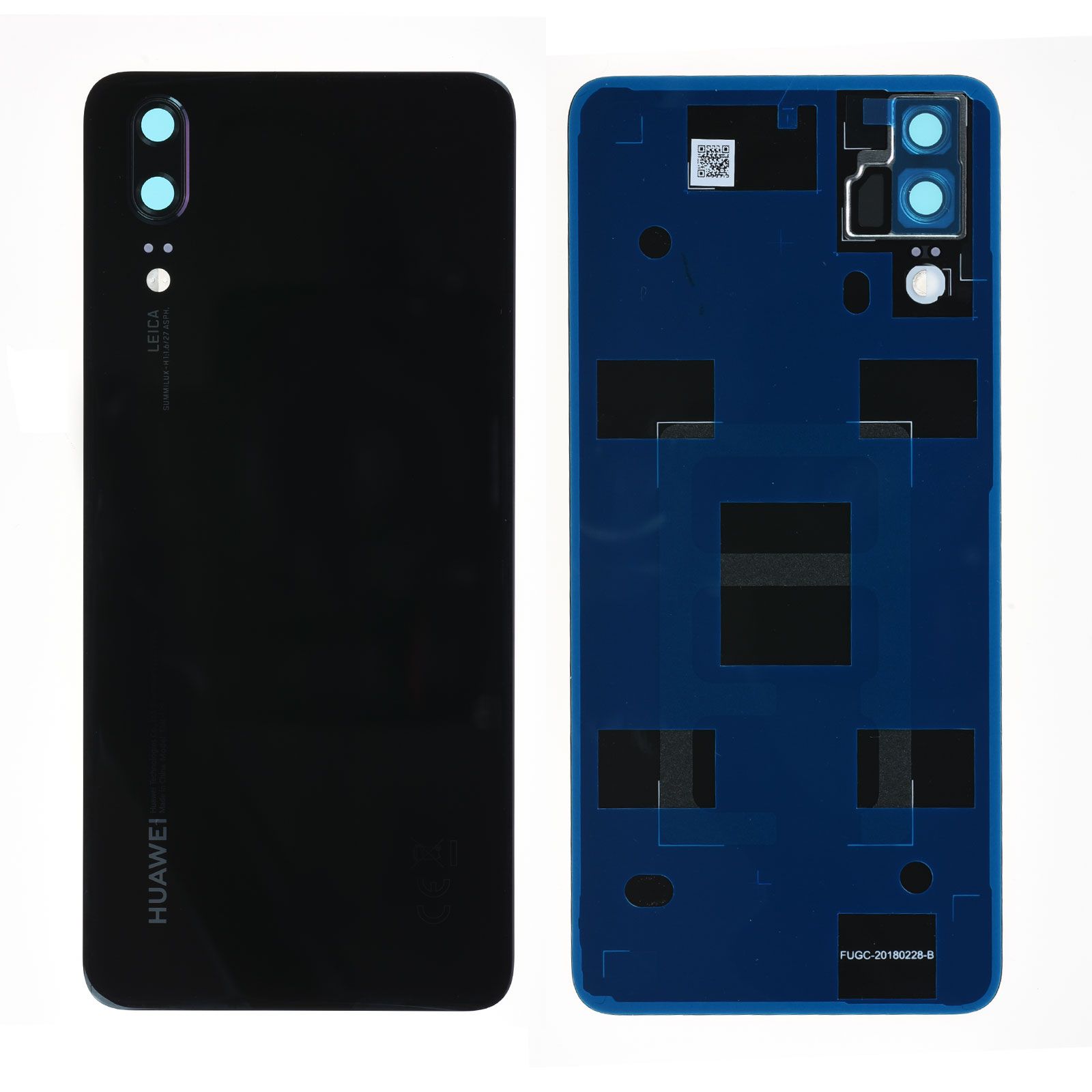 Vitre arrière Huawei P20 Noir Origine