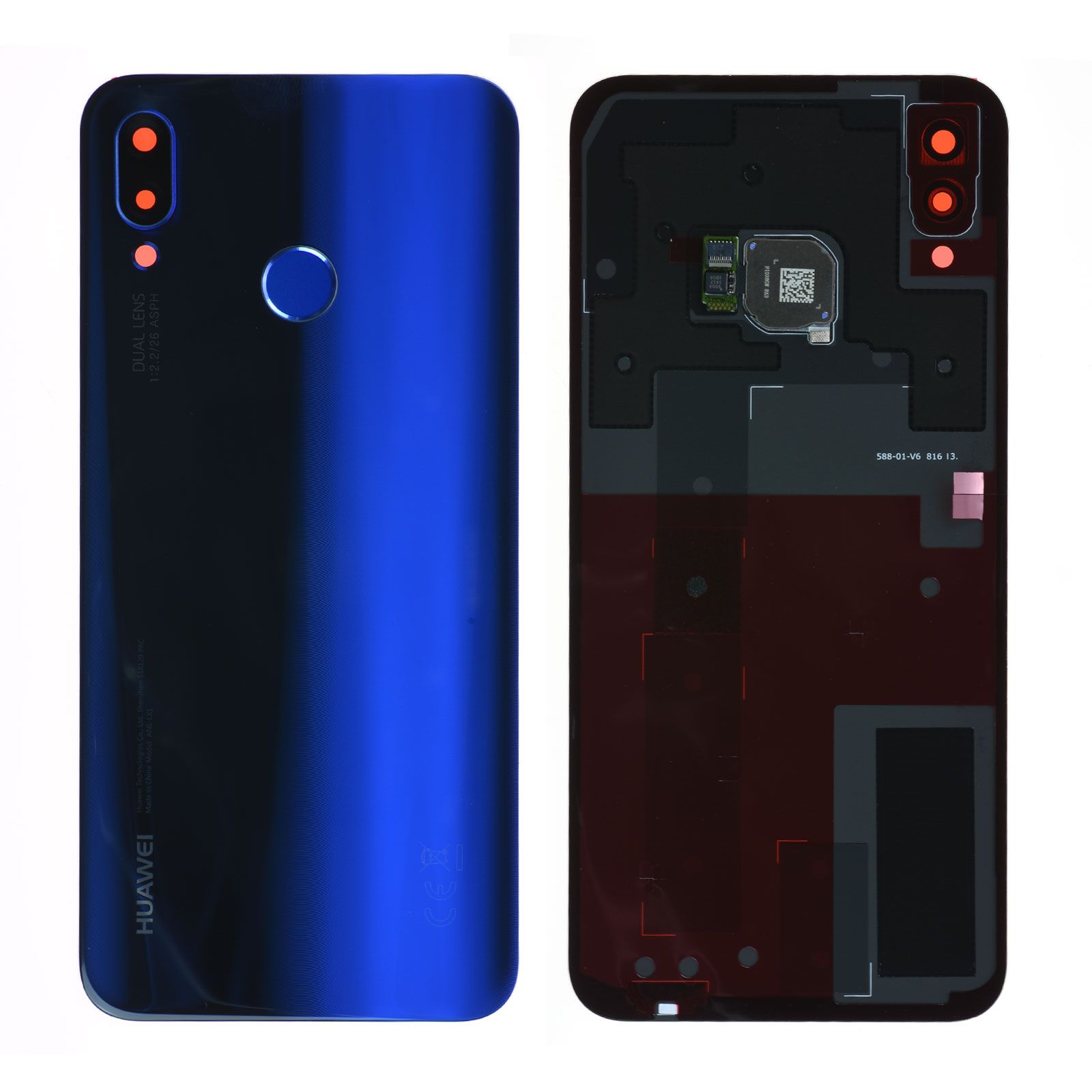 Vitre arrière Huawei P20 Lite Bleu Origine