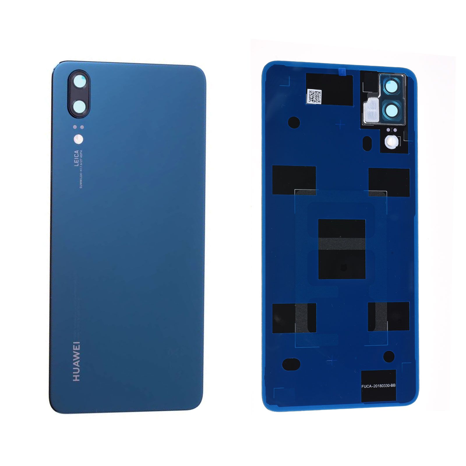 Vitre arrière Huawei P20 Bleu Origine