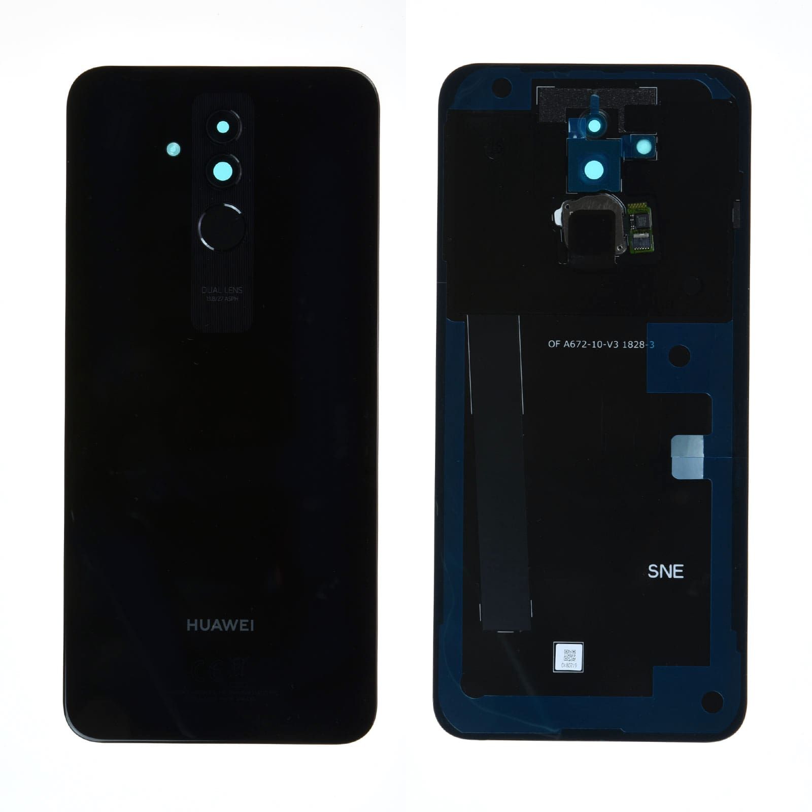 Vitre arrière Huawei Mate 20 Lite Noir Origine