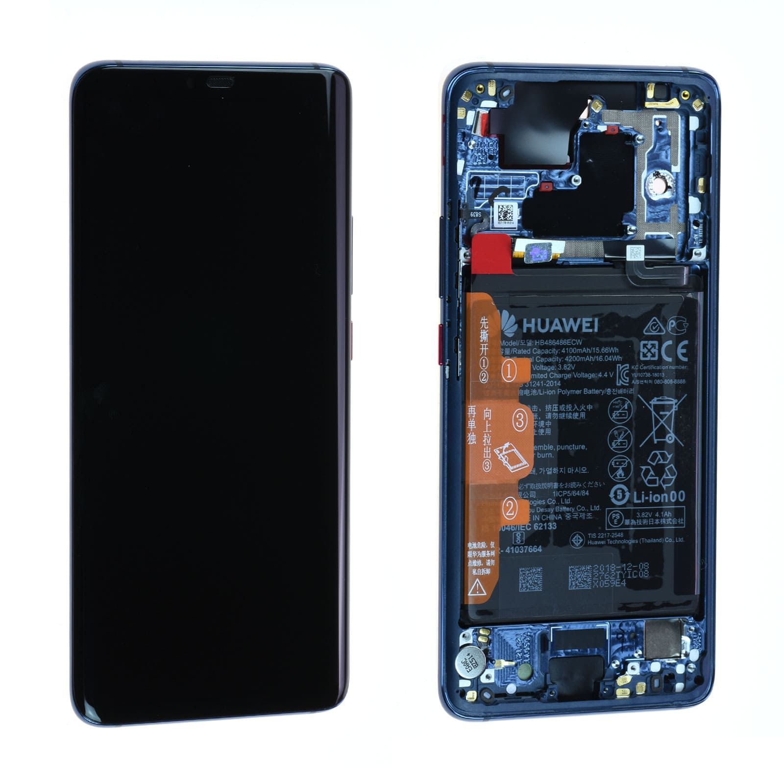 Écran Huawei Mate 20 Pro Midnight Blue + Châssis Origine