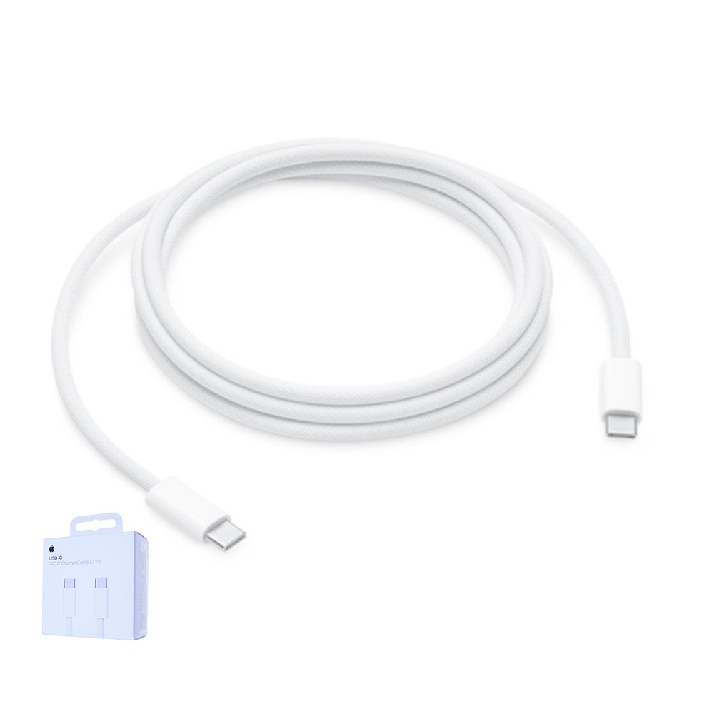 Câble Apple Tissé USB-C vers USB-C (2m) 240W MYQT3ZM/A Blanc Origine