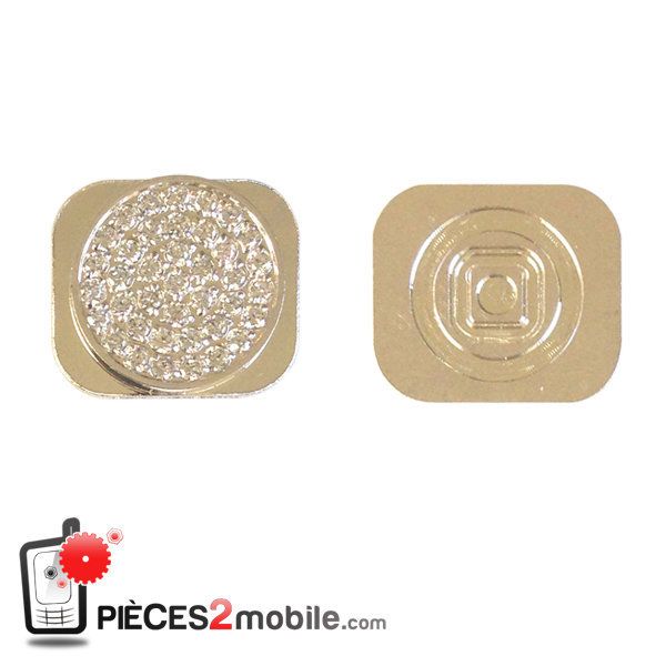 Bouton HOME iPhone 5 Argent (Diamant)