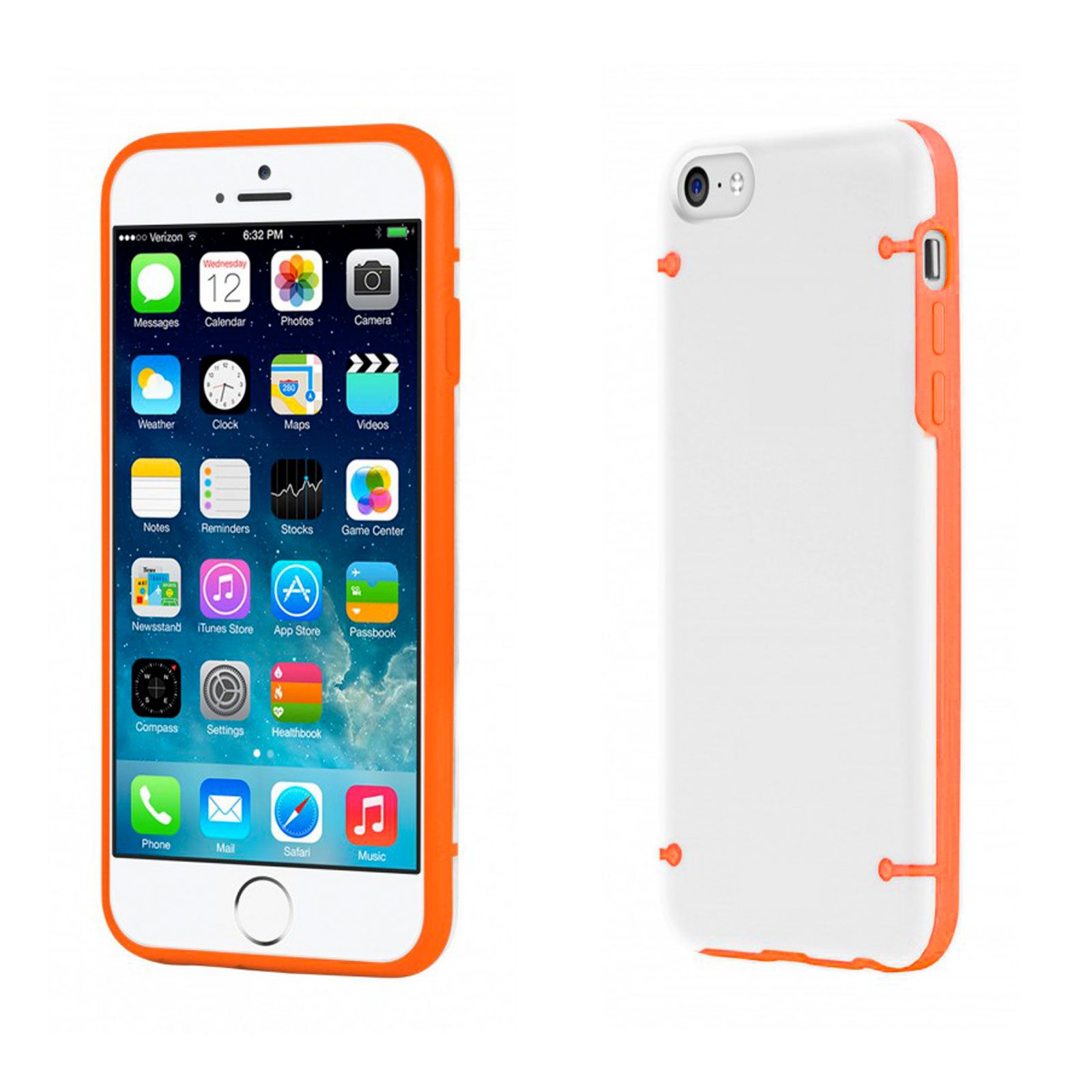 Coque Plexiglass Crystal iPhone 5C Orange