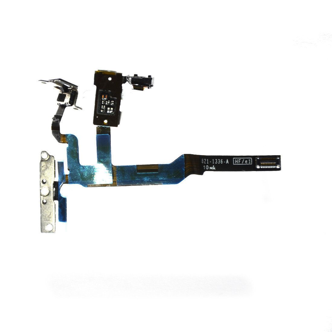 Nappe chassis + volume + prise jack + micro supports blanc iPhone 4S