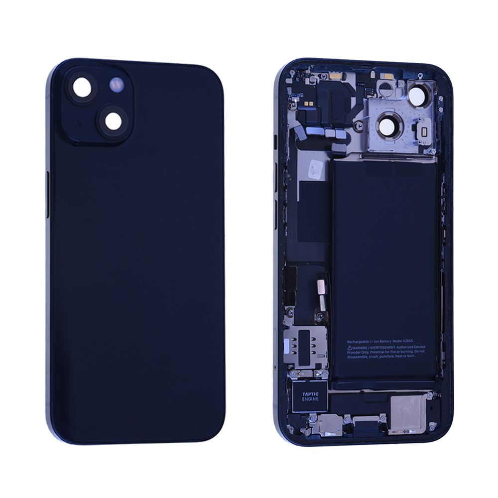 Vitre Arrière + Châssis + Batterie iPhone 13 Noir Origine