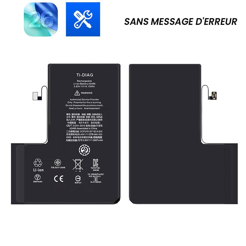 Batterie iPhone 12 Pro Max (Sans message d'erreur) Original Ti-DIAG