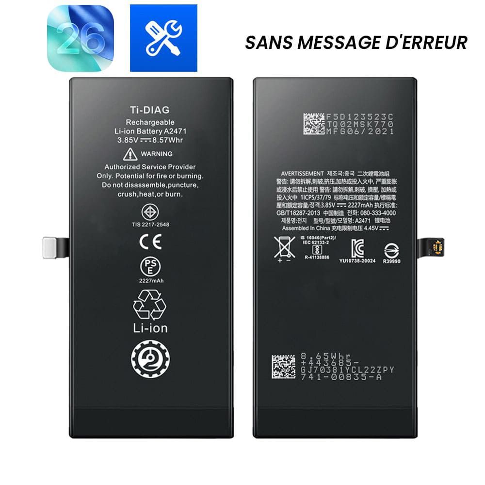 Batterie iPhone 12 Mini (Sans message d'erreur) Original Ti-DIAG