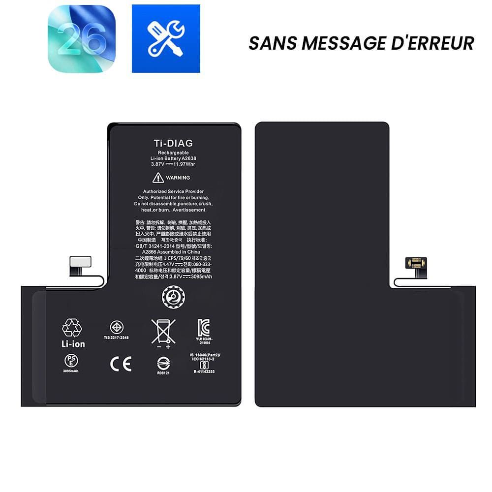 Batterie iPhone 13 Pro (Sans message d'erreur) Original Ti-DIAG