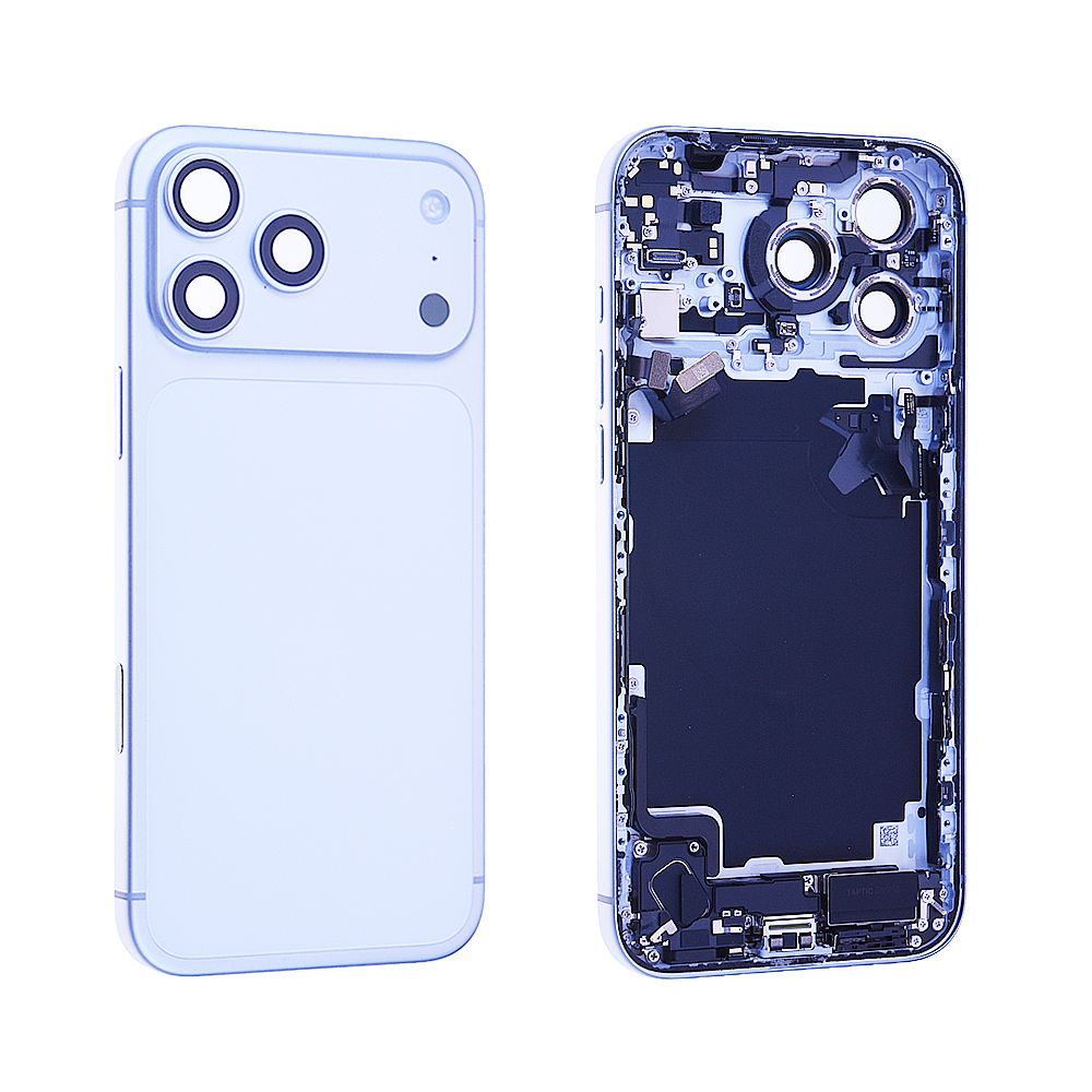 Vitre arrière + Châssis iPhone 17 Pro Max Argent Origine E-sim