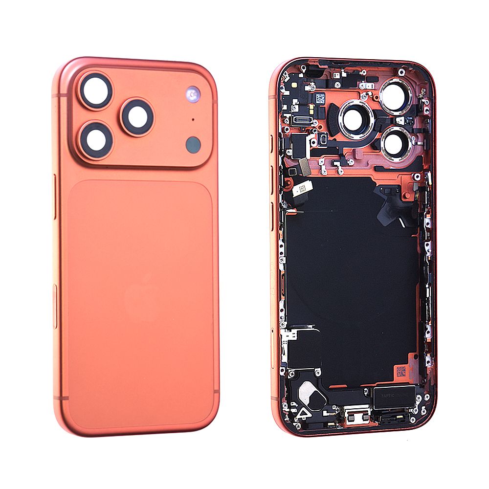Vitre Arrière + Châssis iPhone 17 Pro Orange Origine démonté - Grade C (PIEC)