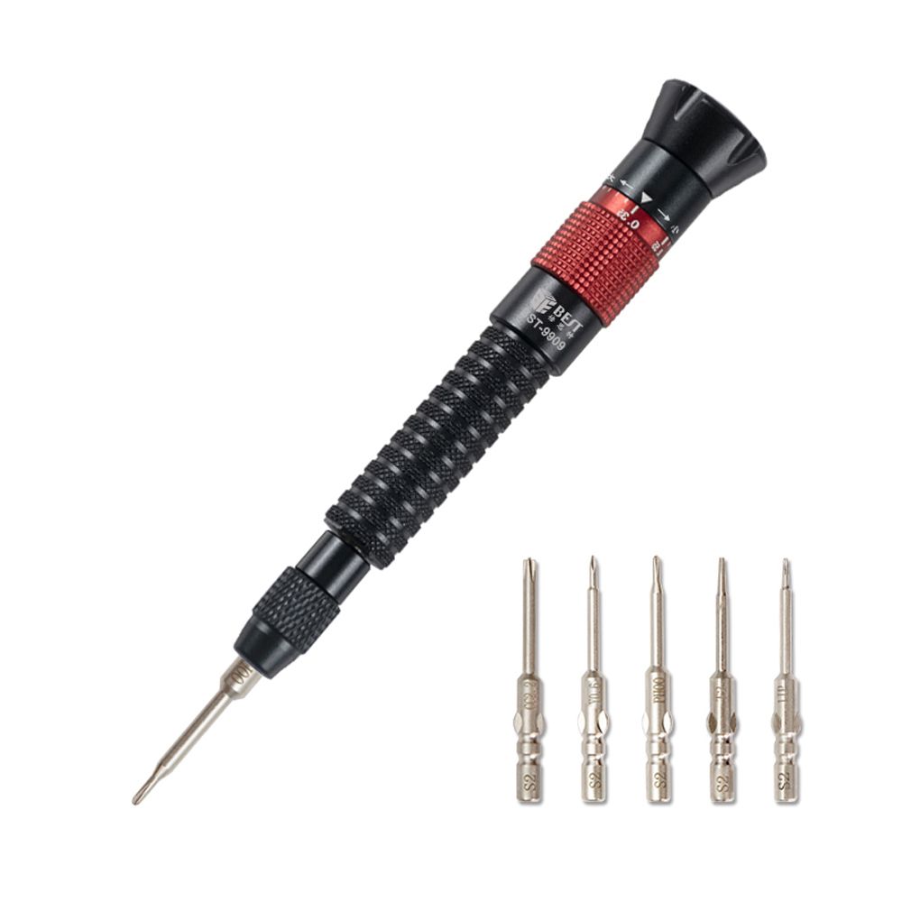 Tournevis de Précision Dynamométrique BEST BST-9909 – Kit 6-en-1 pour Réparation iPhone, Android et Électronique