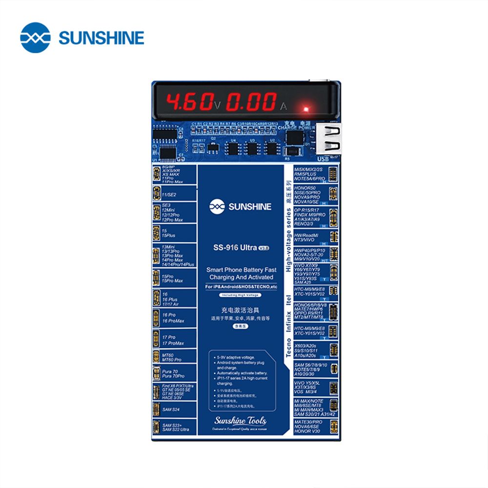 Chargeur de Batterie iPhone & Android Sunshine SS-916 Ultra V3.0