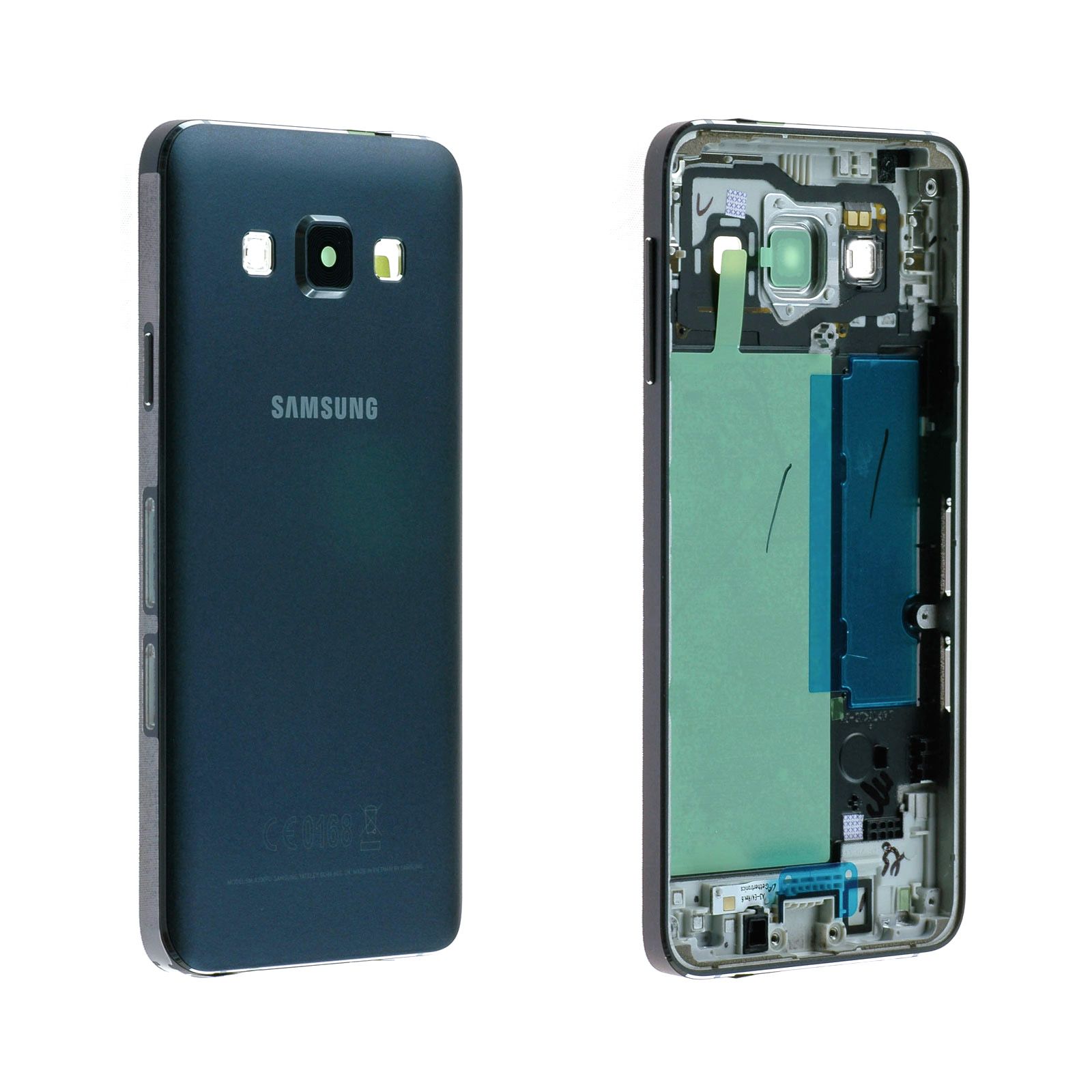 Châssis central Coque arrière Samsung Galaxy A3 (A300FU) Noir Origine