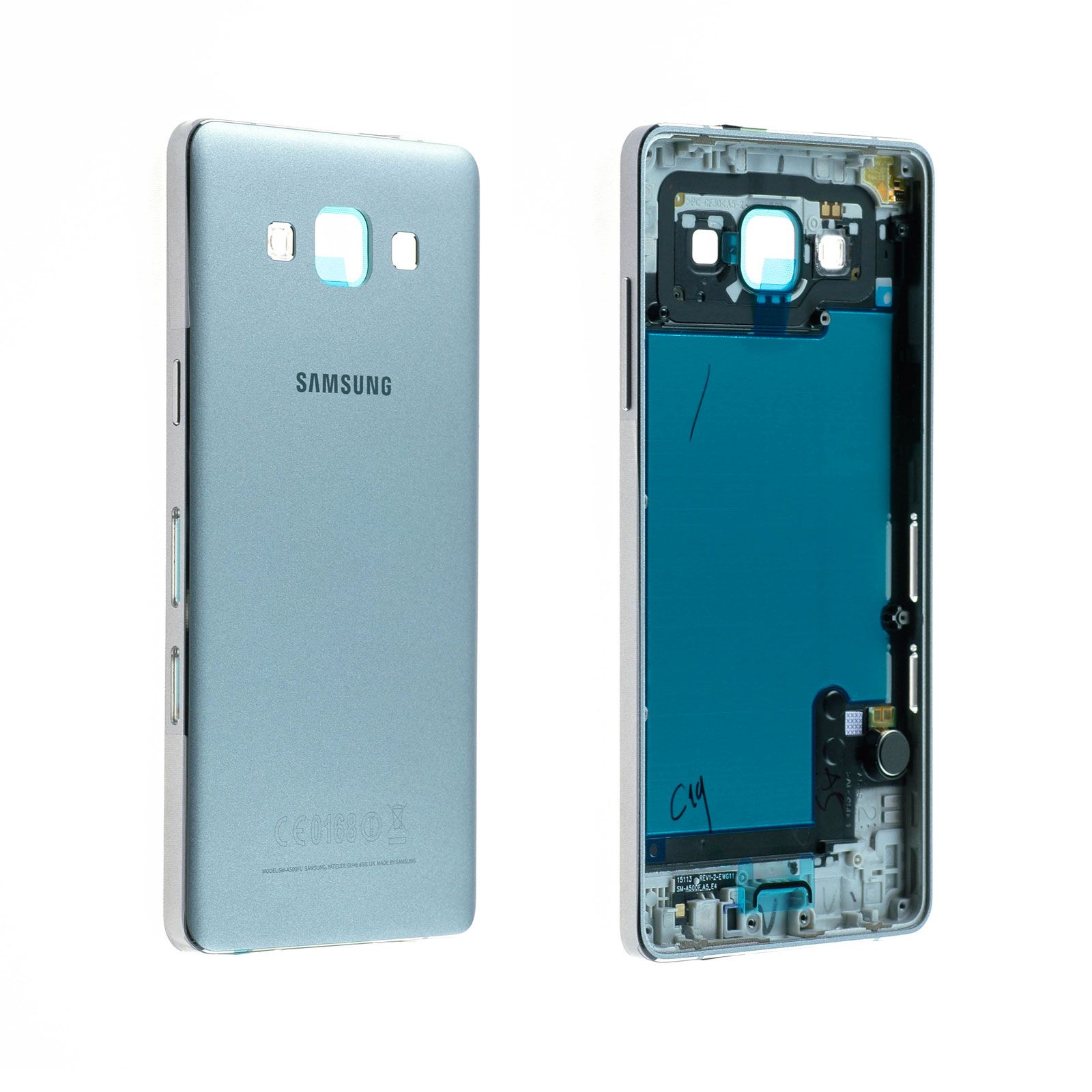 Châssis central Coque arrière Samsung Galaxy A5 (A500FU) Argent Origine